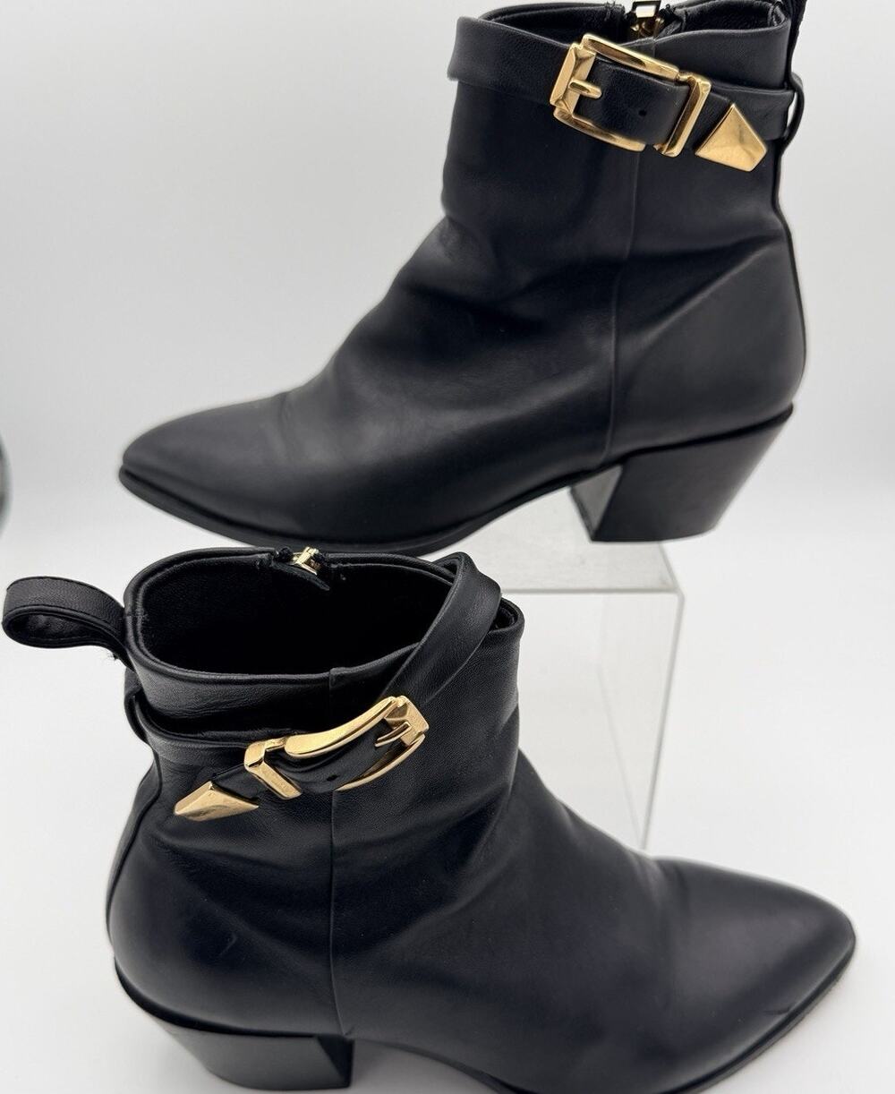 Thursday Boot Co Everyday Boot Black Leather Moto West Biker Indie Sleaze Sz 5.5